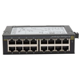 1 pcs - HARTING DIN Rail Mount Unmanaged Ethernet Switch, 16 RJ45 Ports, 10/100Mbit/s Transmission, 48V dc