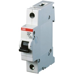 1 pcs - ABB System Pro M Compact S200M MCB, 1P, 20A Curve B, 253V AC, 72V DC, 10 kA Breaking Capacity