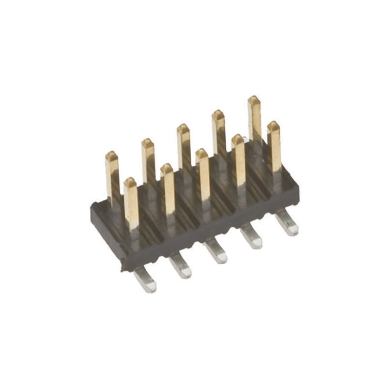5 pcs - Amphenol Communications Solutions Minitek Series Straight Surface Mount Pin Header, 16 Contact(s), 2.0mm Pitch, 2
