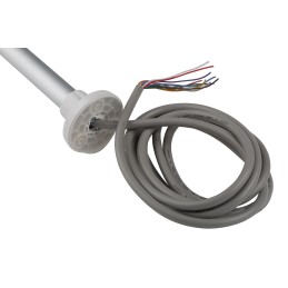 1 pcs - Patlite LR4 Series Coloured Buzzer Signal Tower, 3 Lights, 24 V dc, Pole Mount