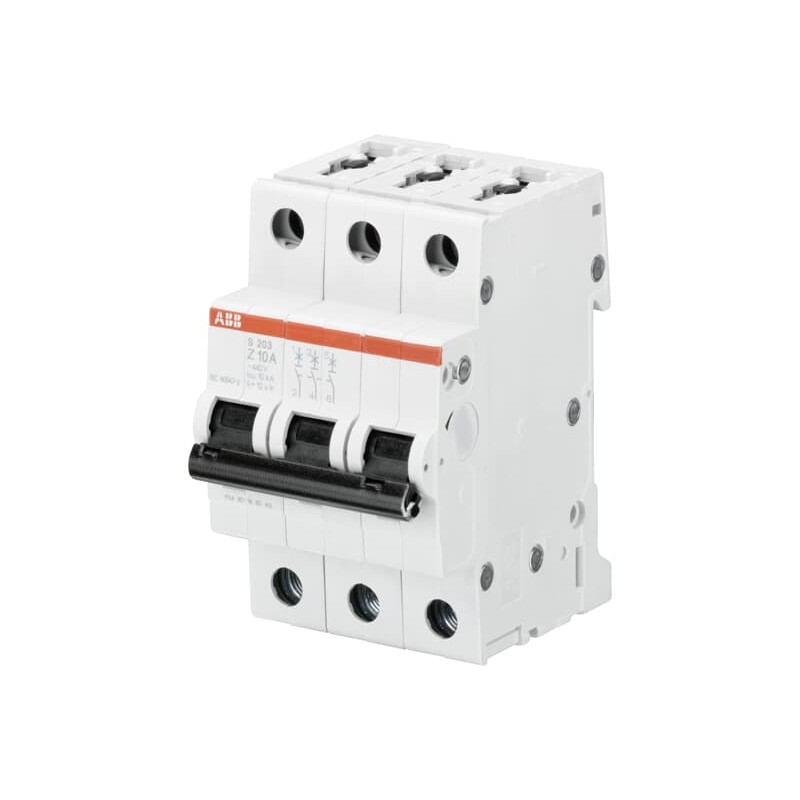 1 pcs - ABB System Pro M Compact S200 MCB, 3P, 3A, Type Z