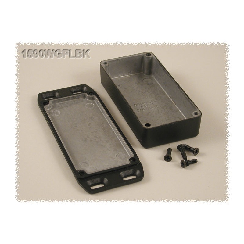 1 pcs - Hammond 1590 Series Die Cast Aluminium Enclosure, IP65, Flanged, 100 x 50 x 25mm