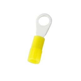 500 pcs - RS PRO Insulated Crimp Ring Terminal, M2 Stud Size, 0.2mm² to 0.5mm² Wire Size, Yellow