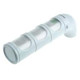 1 pcs - Werma 894 Series Red/Yellow/Green Signal Tower, 3 Lights, 24 V dc, Tube, Wall Mount