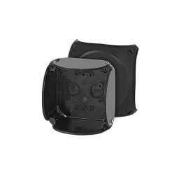 1 pcs - HENSEL Black Polycarbonate Junction Box, IP66, IP67, 93 x 93 x 62mm