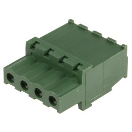 5 pcs - RS PRO 5.08mm Pitch 4 Way Pluggable Terminal Block, Plug, Cable Mount, Screw Termination