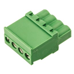 5 pcs - Phoenix Contact 5.08mm Pitch 4 Way Vertical Pluggable Terminal Block, Plug, Cable Mount, Screw Down Termination