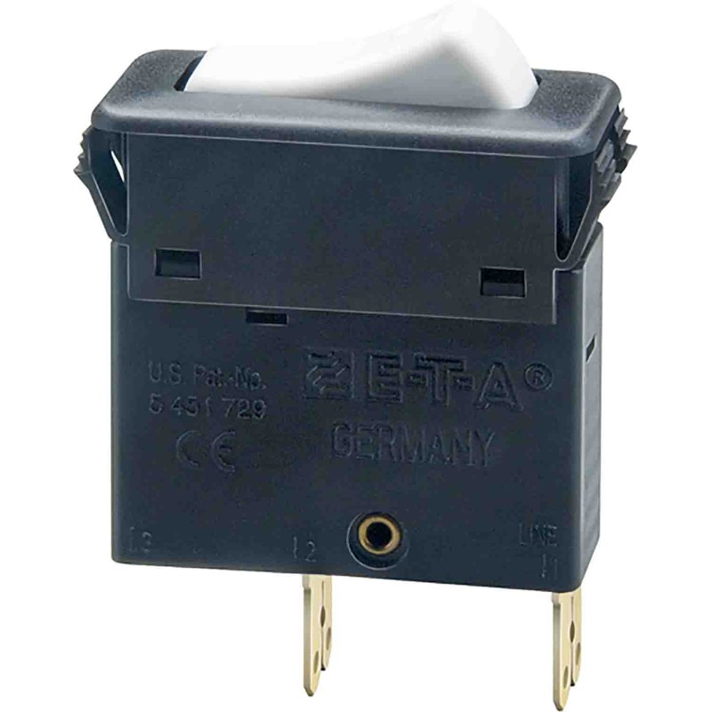 1 pcs - ETA Thermal Circuit Breaker - 3130 Single Pole 240V Voltage Rating Snap In, 15A Current Rating