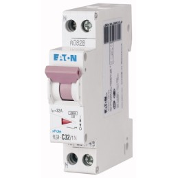 1 pcs - Eaton MCB, 1P+N, 32A Curve C