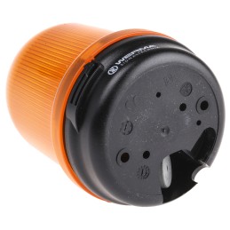 1 pcs - Werma RM 829 Series Yellow Multiple Effect Beacon, 24 V dc, Surface Mount, LED Bulb, IP65