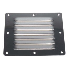 1 pcs - RS PRO Stainless Steel Louvred Panel, 127 x 115 x 0.7mm