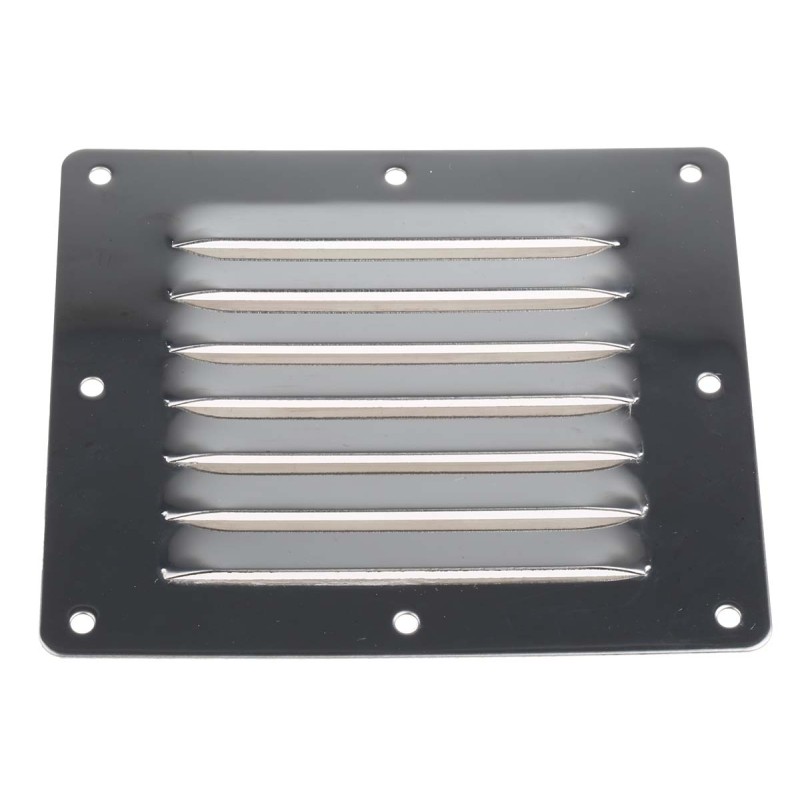 1 pcs - RS PRO Stainless Steel Louvred Panel, 127 x 115 x 0.7mm