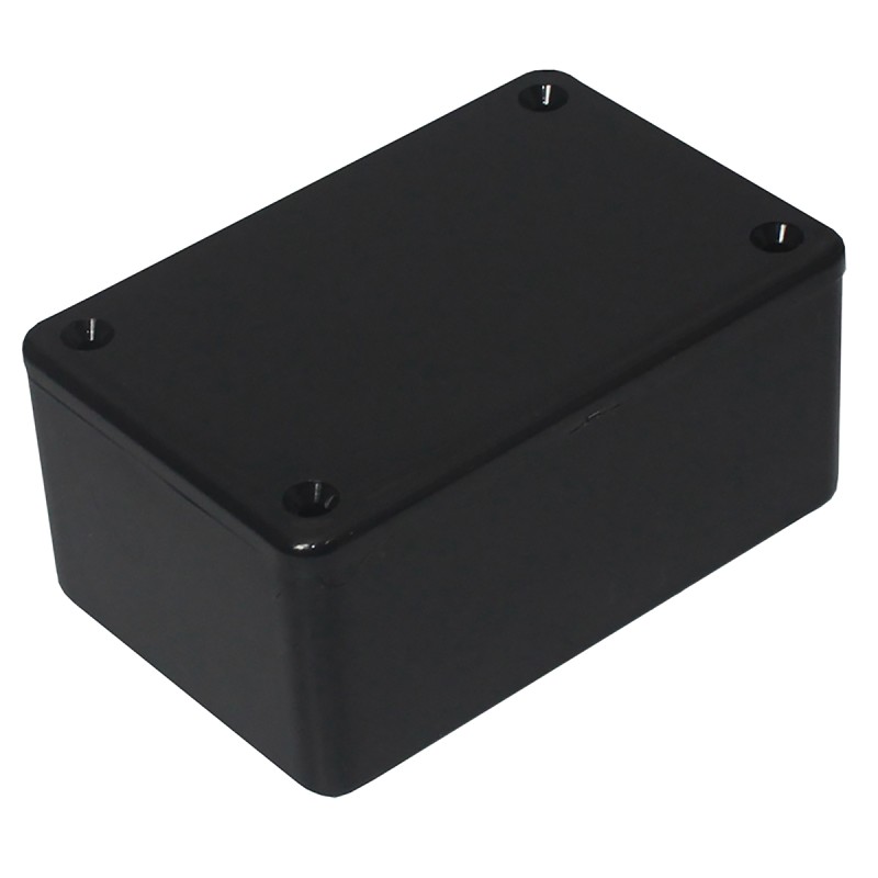 1 pcs - RS PRO Black ABS General Purpose Enclosure, IP54, Black Lid, 85 x 56 x 40mm