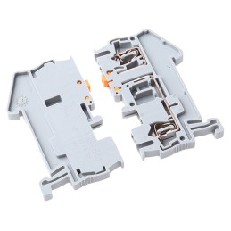 5 pcs - Phoenix Contact ST 2.5-MT Series Grey Knife Disconnect Terminal Block, 0.2 - 6mm², Single-Level, Spring Clamp