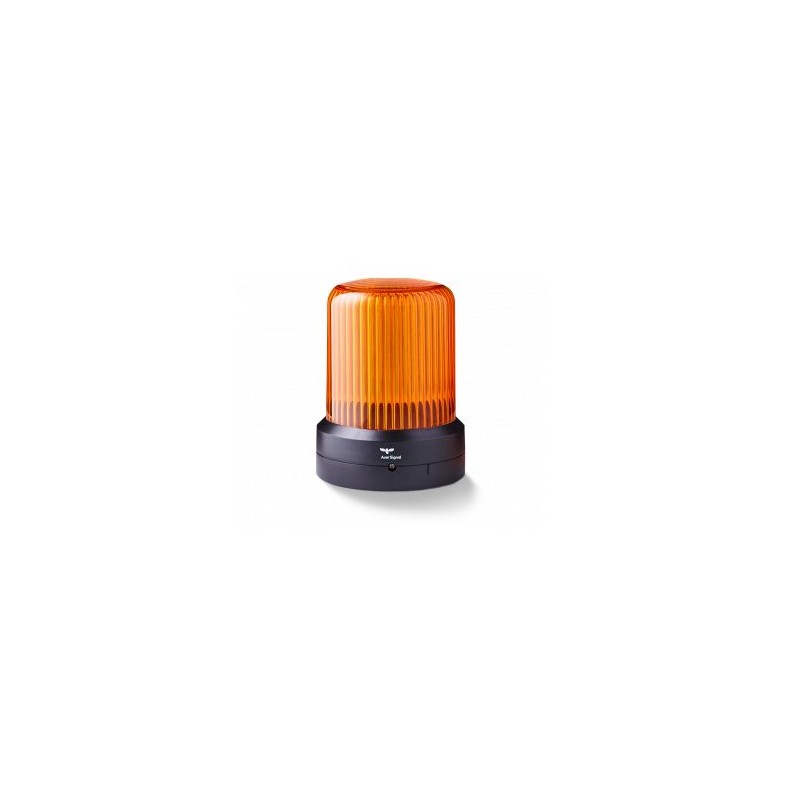 1 pcs - AUER Signal RDM Series Amber Dimming, Flashing, Pulsating, Rotating, Steady, Strobe Beacon, 110-240 V ac, Base Mount,