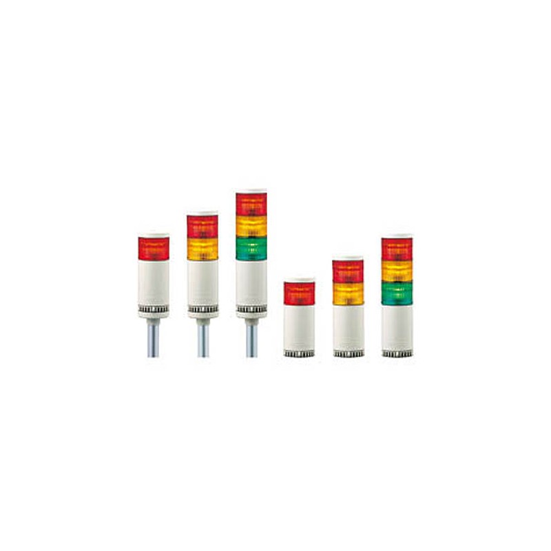 1 pcs - Patlite LMS Series Amber, Green, Red Signal Tower, 24 V ac/dc