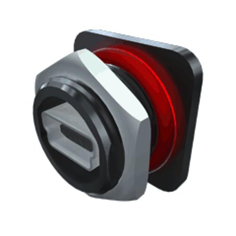 1 pcs - Samtec Right Angle, Through Hole, Socket Type Mini B IP68 USB Connector