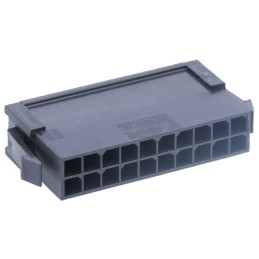 5 pcs - Molex, Micro-Fit 3.0 Male Connector Housing, 3mm Pitch, 20 Way, 2 Row