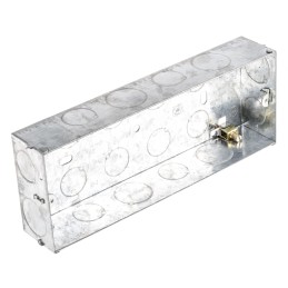 1 pcs - MK Electric Boxes Steel Back Box, BS, IP20, 3 Gangs, 203 x 75 x 35mm