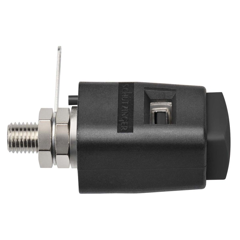 1 pcs - Schutzinger 6.2mm Black Terminal Post, 33V dc, 16A, M6 Thread
