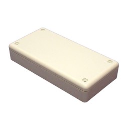 1 pcs - Hammond 1599 Series Grey Flame Retardant ABS Enclosure, IP54, Grey Lid, 130 x 65 x 25mm