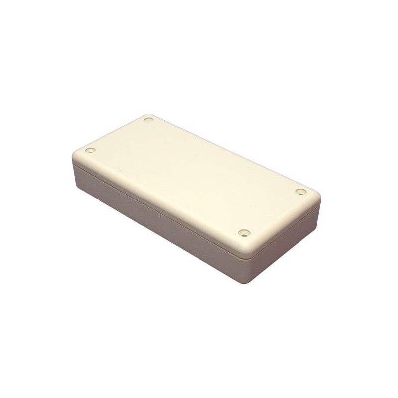 1 pcs - Hammond 1599 Series Grey Flame Retardant ABS Enclosure, IP54, Grey Lid, 130 x 65 x 25mm