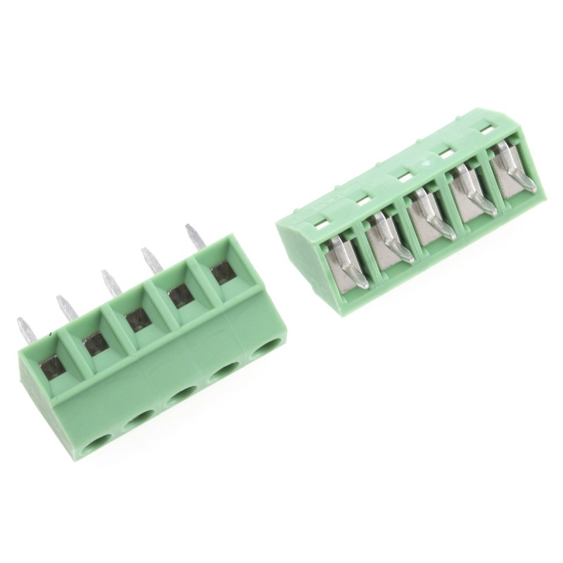 5 pcs - Phoenix Contact MKDS 1/ 5-3.81 Series PCB Terminal Block, 3.81mm Pitch, Through Hole Mount, Solder Termination