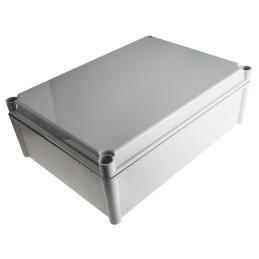 1 pcs - Fibox FEX Series Grey Polycarbonate Enclosure, IP54, Grey Lid, 378 x 278 x 130mm