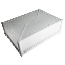 1 pcs - Fibox FEX Series Grey Polycarbonate Enclosure, IP54, Grey Lid, 378 x 278 x 130mm