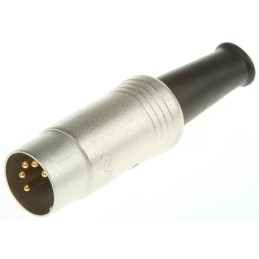 5 pcs - RS PRO 5 Pole Din Plug, Male, Cable Mount