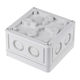 1 pcs - Spelsberg TK PS Series Grey Polystyrene Enclosure, IP66, Grey Lid, 110 x 110 x 66mm