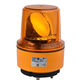 1 pcs - Schneider Electric Harmony XVR Series Amber Rotating Beacon, 24 V dc, Base Mount, LED Bulb