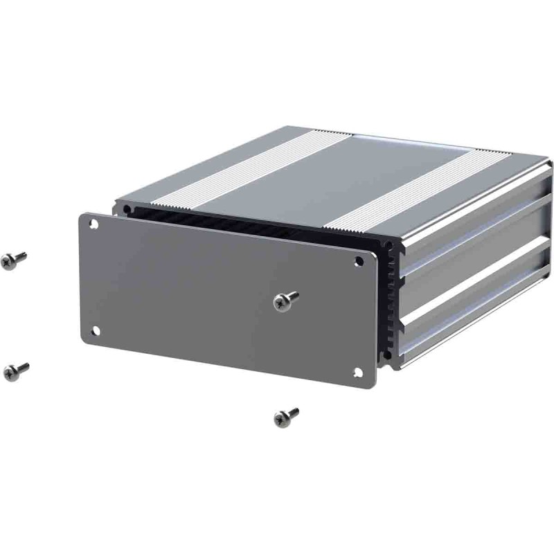 1 pcs - RS PRO Silver Anodised Aluminium Instrument Case, 80 x 108.5 x 45mm