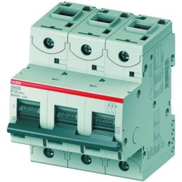 1 pcs - ABB High Performance S800S MCB, 3P, 63A Curve D, 400V AC, 250V DC, 50 kA Breaking Capacity