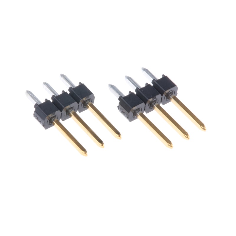 5 pcs - Molex C-Grid III Series Straight Through Hole Pin Header, 3 Contact(s), 2.54mm Pitch, 1 Row(s), Unshrouded