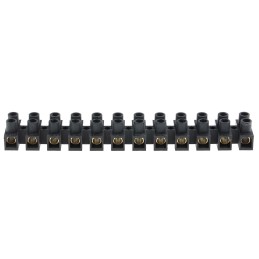 5 pcs - RS PRO Terminal Strip, 12-Way, 76A, 16 mm² Wire, Screw Termination