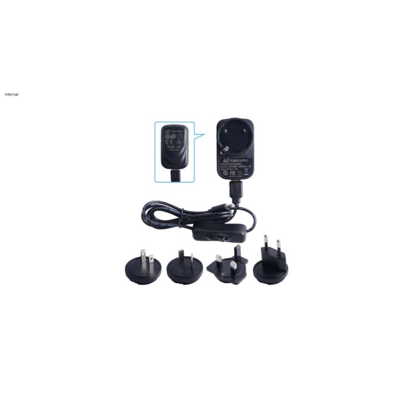 1 pcs - Okdo Raspberry Pi Power Supply, USB Type C with Universal Plug Type, 1.2m