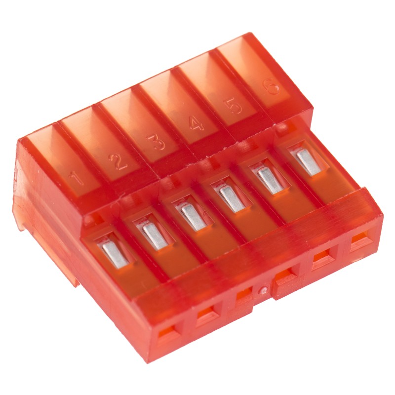 500 pcs - TE Connectivity 6-Way IDC Connector Socket for Cable Mount, 1-Row