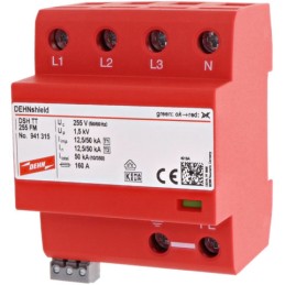 1 pcs - Dehn, DSH TT Surge Arrester 230 / 400 V Maximum Voltage Rating Surge Arrester