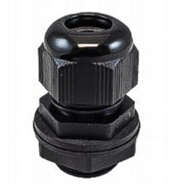 10 pcs - Alpha Wire FIT Series Black PA 6 Cable Gland, PG9 Thread, 4mm Min, 8mm Max, IP66, IP68