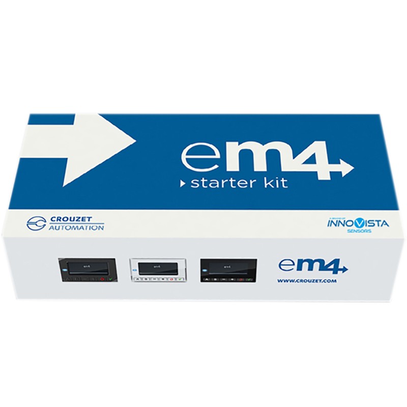 1 pcs - Crouzet em4 Series PLC CPU Starter Kit, PWM, Relay Output, 12 (Digital/Analogue), 4 (Digital)-Input, Analogue, Digital
