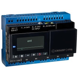1 pcs - Crouzet em4 Series PLC CPU Starter Kit, PWM, Relay Output, 12 (Digital/Analogue), 4 (Digital)-Input, Analogue, Digital