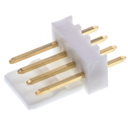5 pcs - Molex KK 254 Series Straight Through Hole Pin Header, 4 Contact(s), 2.54mm Pitch, 1 Row(s), Unshrouded