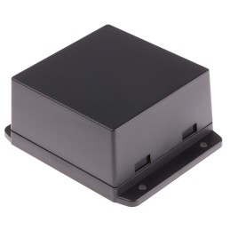 1 pcs - RS PRO Black ABS Enclosure, Flanged, Black Lid, 80 x 80 x 43mm
