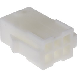 500 pcs - TE Connectivity, Mini-Universal MATE-N-LOK Female Connector Housing, 4.2mm Pitch, 6 Way, 2 Row