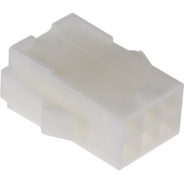 500 pcs - TE Connectivity, Mini-Universal MATE-N-LOK Female Connector Housing, 4.2mm Pitch, 6 Way, 2 Row