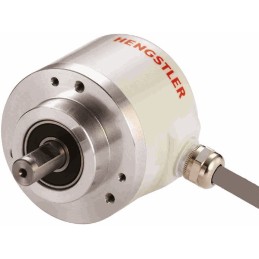 1 pcs - Hengstler AC58 Series Absolute Absolute Encoder, Gray, SSI Signal, Solid Type, 10mm Shaft