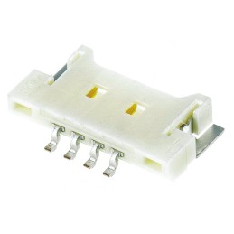 10 pcs - Molex PanelMate Series Right Angle Surface Mount PCB Header, 4 Contact(s), 1.25mm Pitch, 1 Row(s), Shrouded