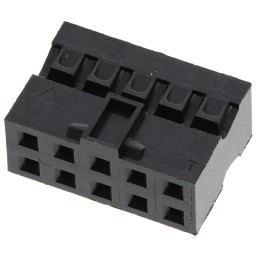 5 pcs - Amphenol Communications Solutions, Minitek Pwr Connector Housing, 2mm Pitch, 10 Way, 2 Row