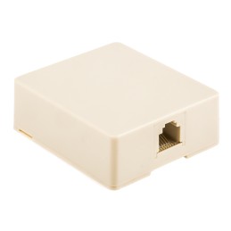 1 pcs - Decelect Forgos RJ11 Wall mounting box